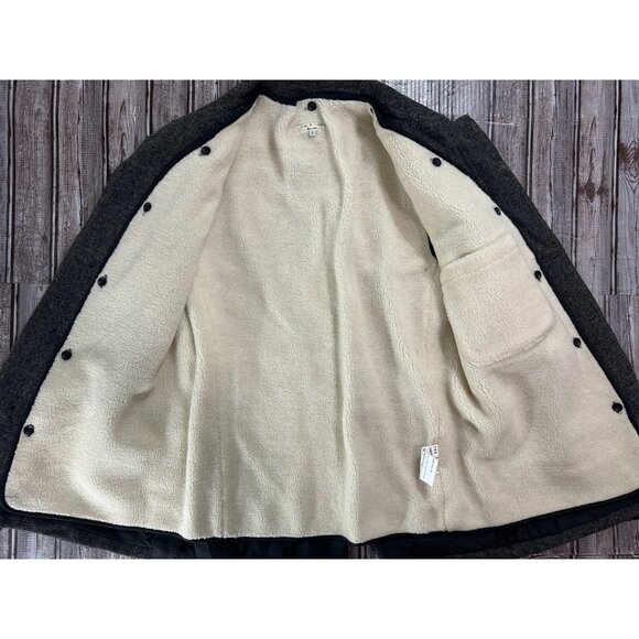 Rag & Bone Henry 100% Wool lined sherpa Coat Jacket size 2 color Grey NWT $545 - Picture 2 of 5